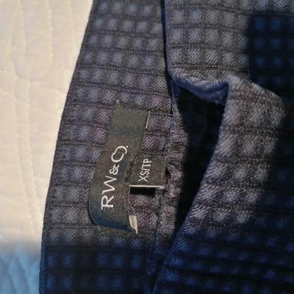R&W Mid Rise Cigarette/ Skinny Stretch Capris Check Pattern Pants/Jegging - Picture 2 of 7